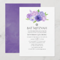 Ultra Violet Floral Bat Mitzvah