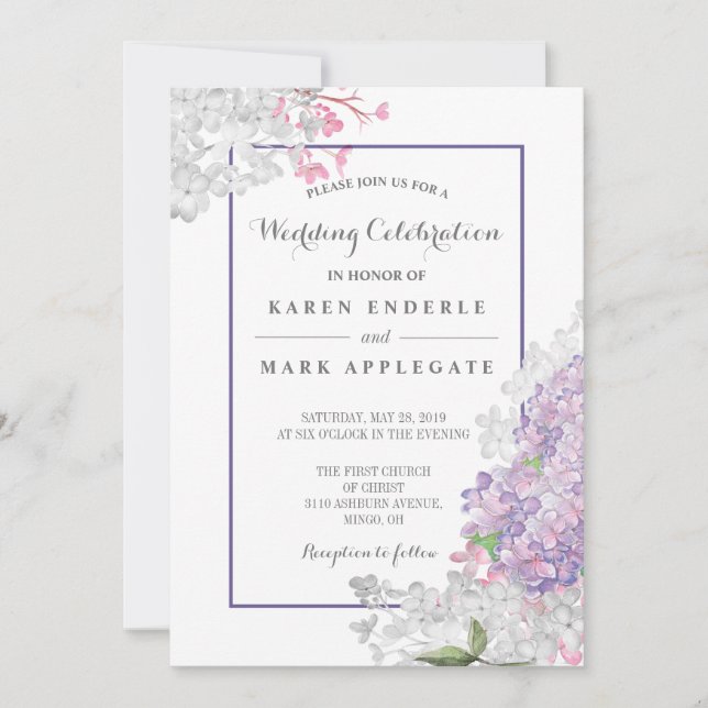 Convites UltraLilacs em Bloom (Frente)