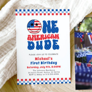 Convites Um Americano No Dia 4 De Julho Primeiro Aniversári