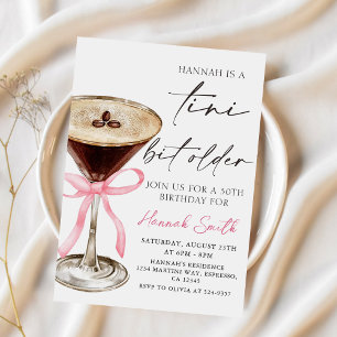 Convites Um Aniversário De Espresso Martini Um Pouco Mais V