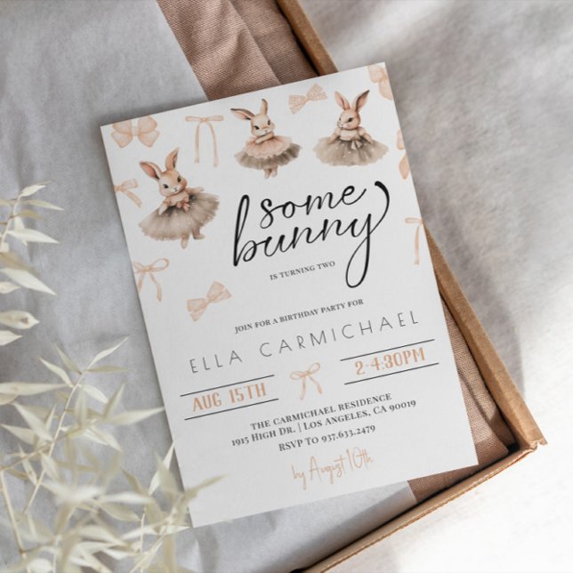 Convites Um aniversário de Páscoa coelhinha (Criador carregado)