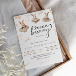 Convites Um aniversário de Páscoa coelhinha