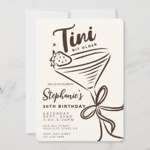 Convites Um aniversário estético de 30 de Tini