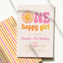 Um Aniversário Feliz de Menina Sunshine 1º