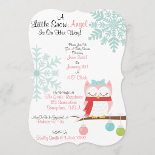 Convites Um Anjo De Neve