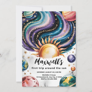 Convites Um ano à volta do Sol Aniversário