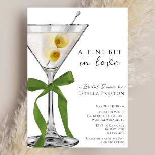 Convites Um Arco Verde De Tini, Chá de panela Sujo Martini