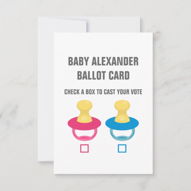 CONVITES UM BALLOTE DE VOTAÇÃO REVELADO DO PACÍFICO (Frente)