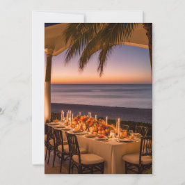 Convites Um Banquete de Ação de Graças Tropical