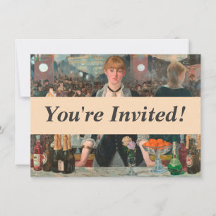 Convites Um Bar no Manet Folies-Bergère Edouard