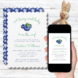 Convites Um Bebê Berry Sweet está no caminho do Blueberry B