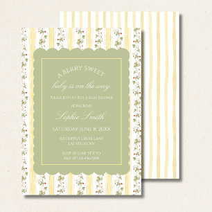 Convites Um bebê doce de fruta está no caminho da fronteira