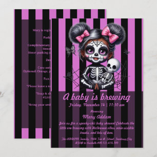 Convites Um Bebê Está a Caminho Chás de Bebê de Halloween