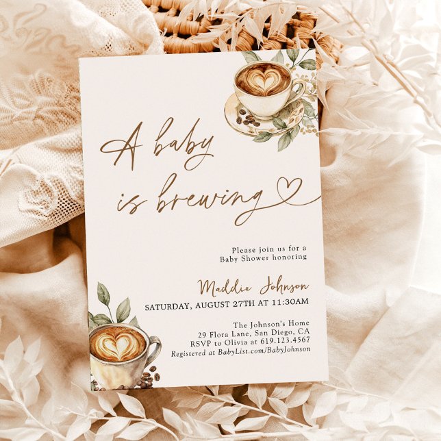 Convites Um bebê está a criar Chá de fraldas, Chá de fralda (Criador carregado)