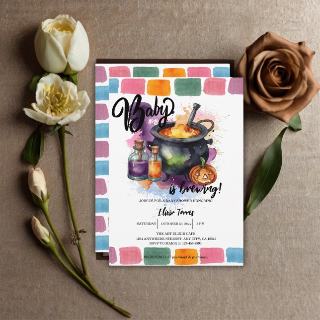 Convites Um Bebê Está A Criar | Chá de fraldas de Dia das B (Criador carregado)