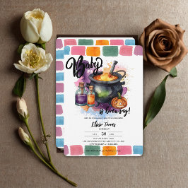 Convites Um Bebê Está A Criar | Chá de fraldas de Dia das B