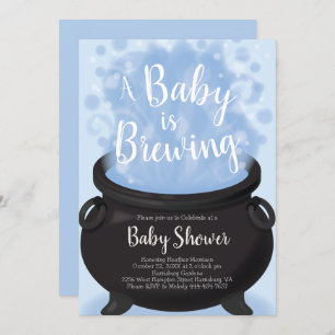 Convites Um bebê está criando Chá de bruxa