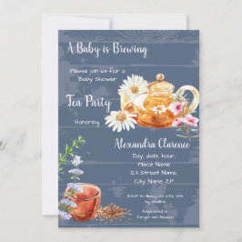 Convites Um Bebê está criando Chá de fraldas de Festa de Ch