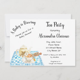 Convites Um Bebê está criando Chá de fraldas de Festa de Ch
