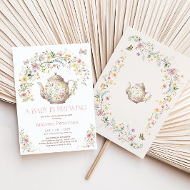 Convites Um Bebê está criando Chá de fraldas de festas de f