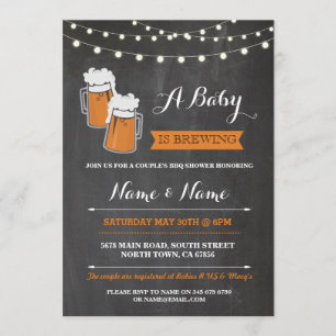 Convites Um bebê está fabricando cerveja cervejas que do