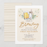 Um Bebê Está Fazendo Chá de fraldas De Cerveja Ver