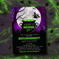 Um Bebê Está Fazendo Chá de fraldas De Halloween