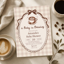 Um Bebê está Preparando Café Chá de Bebê