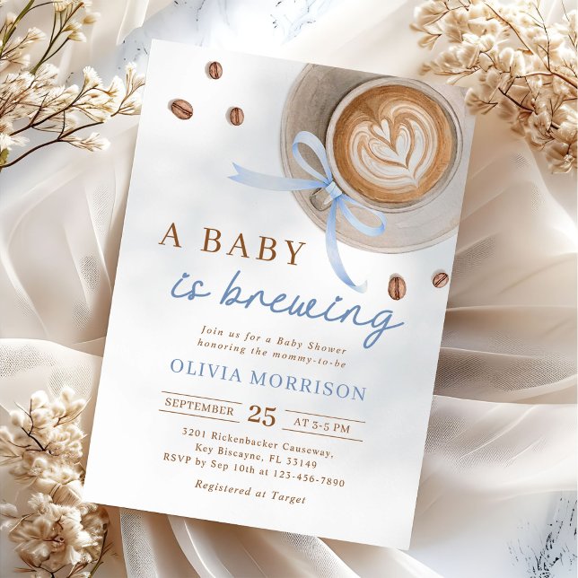Convites Um Bebê está Preparando Café Chá de Bebê (Criador carregado)