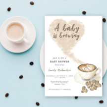 Um Bebê Está Preparando Café Chá de Bebê