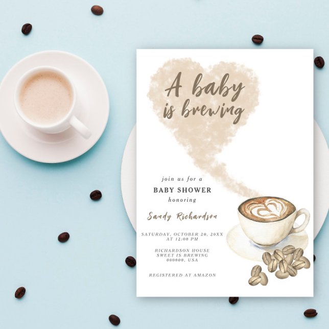 Convites Um Bebê Está Preparando Café Chá de Bebê (Criador carregado)