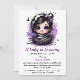 Convites Um bebê está se preparando - Chá de fraldas de Dia