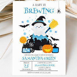 Convites Um Bebê Está Sendo Preparado Churrasco de Hallowee