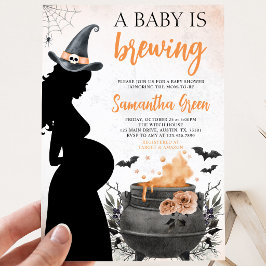 Convites Um Bebê Está Sendo Preparado Churrasco de Hallowee