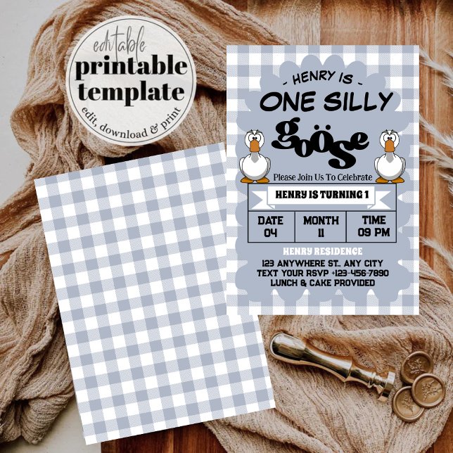 Convites Um Bobo ganha festas de primeiro aniversario Curio (Criador carregado)