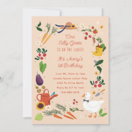 Convites Um Bobo Ganha Peach Farmer Theme Birthday