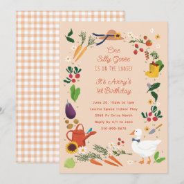 Convites Um Bobo Ganha Peach Farmer Theme Birthday