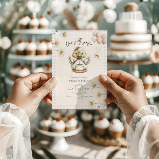 Convites Um Bobo Goose Girl primeiro aniversario