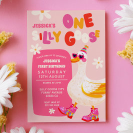 Convites Um Bobo Goose Groovy Summer Kids primeiro aniversa