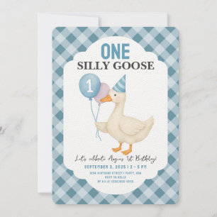 Convites Um Bobo Goose primeiro aniversario