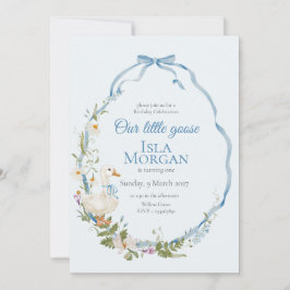 Convites Um Bobo Pequeno Ganso Aquarela