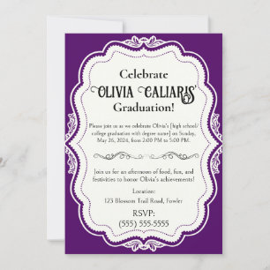 Convites Um caleidoscópio de celebração: Ripe Plum