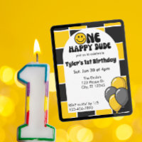 Um Cara Feliz, Preto e Amarelo Aniversário de 1 An