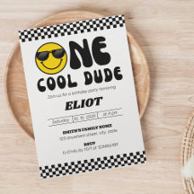 Um cara feliz um primeiro aniversario Legal