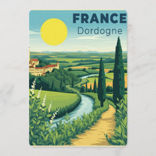 Convites Um Cartaz de Viagem Clássico Nostálgico França Dor
