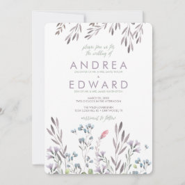 Convites Um Casamento de Flor Selvagem