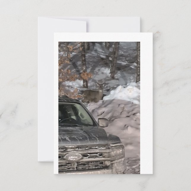 Convites Um cervo nos faróis (Frente)