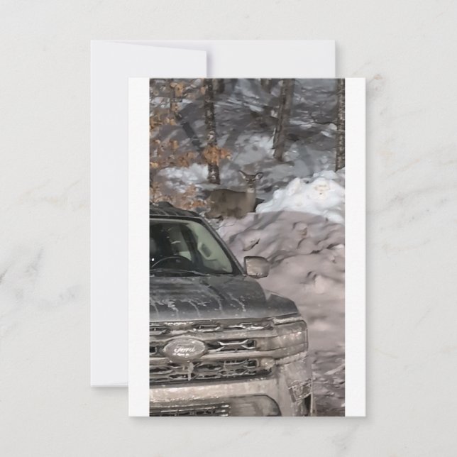 Convites Um cervo nos faróis (Frente)