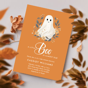 Convites Um Chá de fraldas de Boo Boho Ghost Halloween