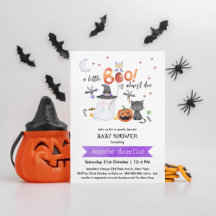 Um Chá de fraldas de Boo Halloween